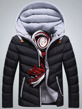 Men's Plus Size Zip Up Hooded Padded Puffer Jacket | STAHlin RADIANCE