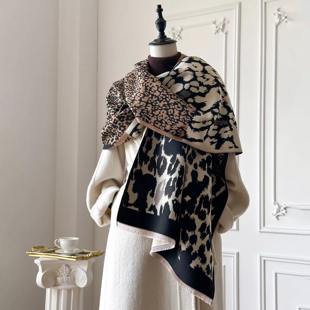 Leopard Print Winter Scarf | STAHlin RADIANCE