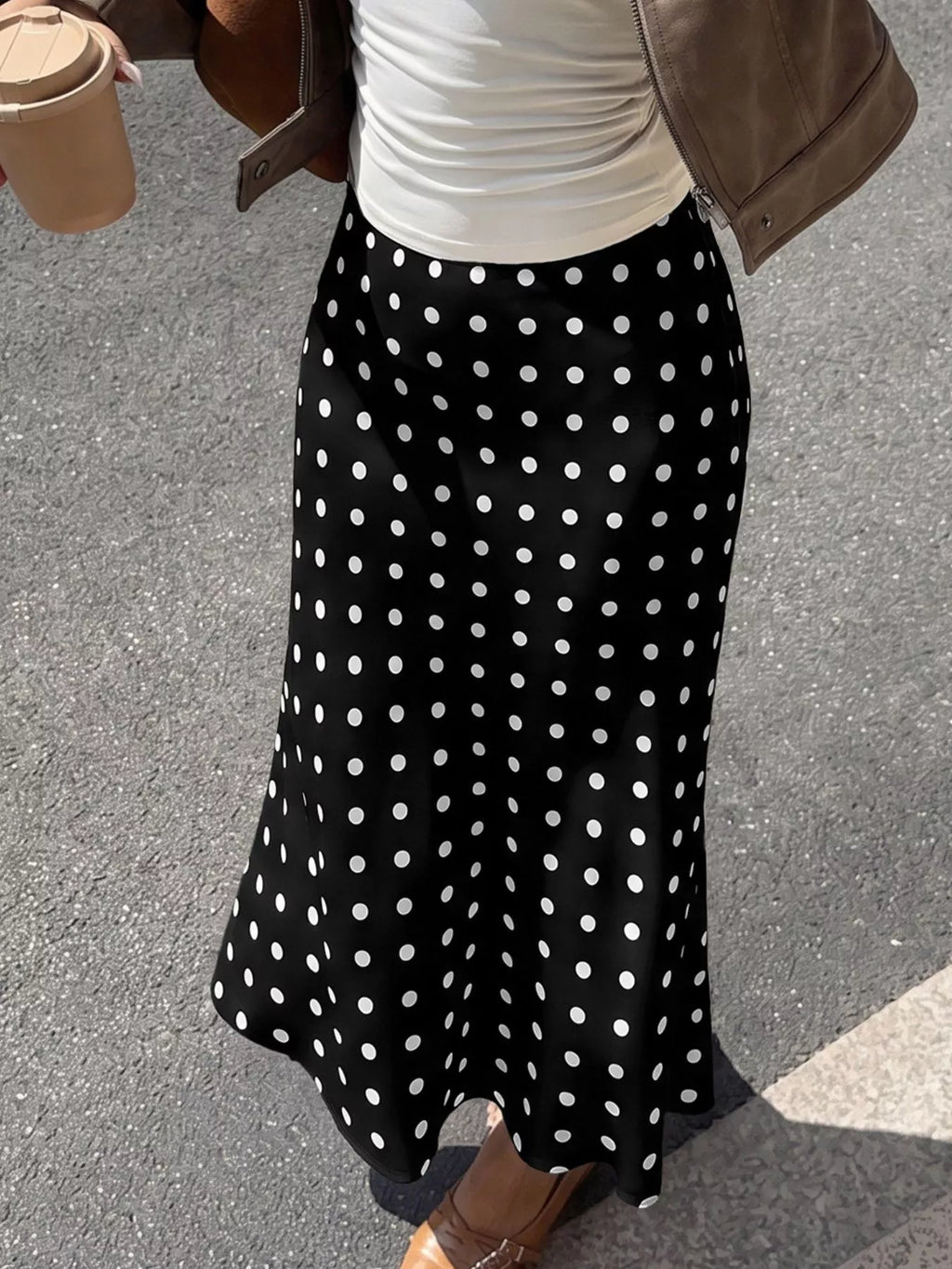 Polka Dot Midi Skirt | STAHlin RADIANCE