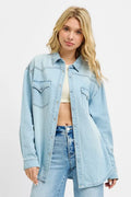 RISEN Western Yoke Style Relaxed Fit Denim Shirts | STAHlin RADIANCE