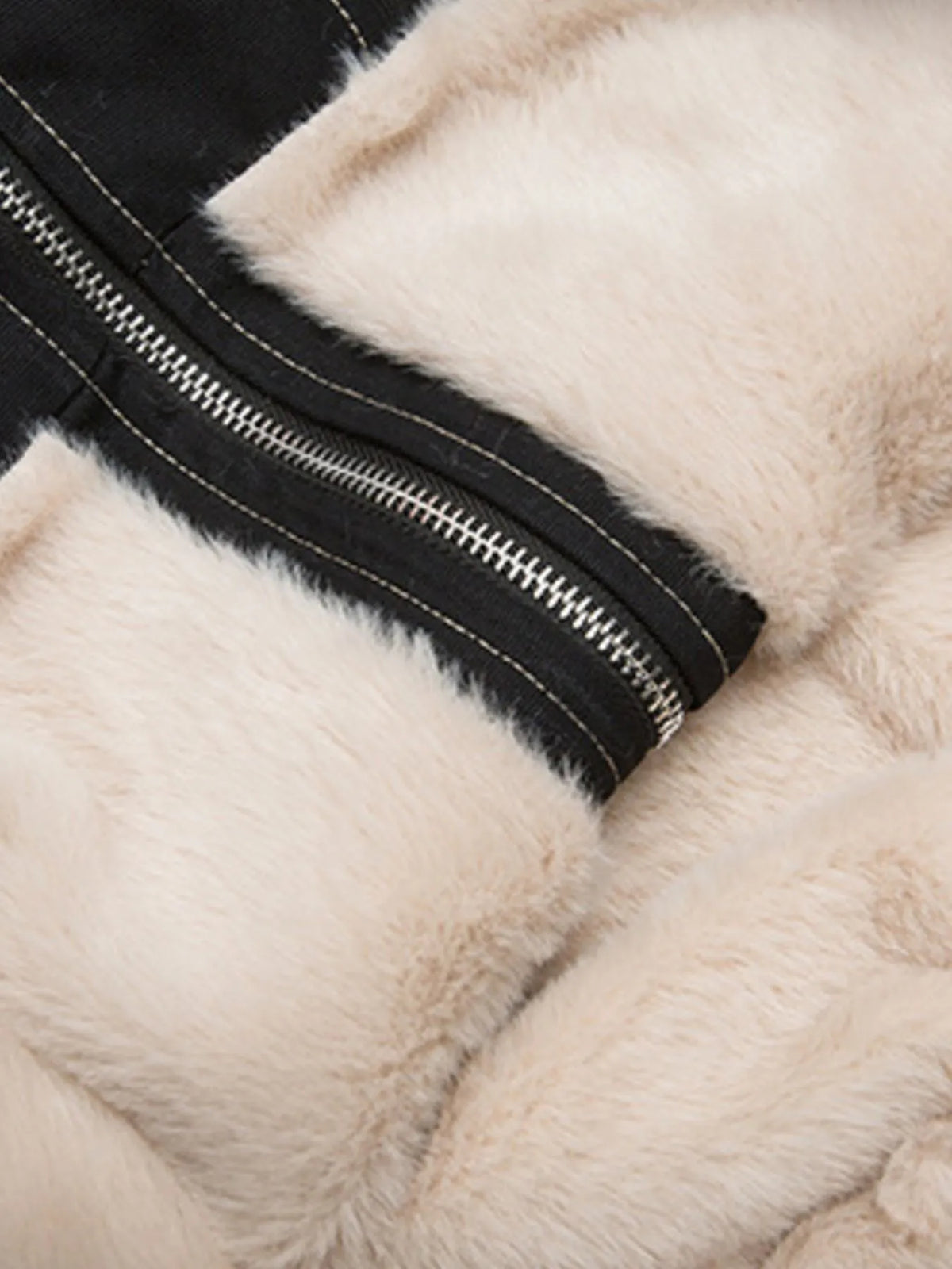 Men's Faux Fur Hooded Zip Up Jacket | STAHlin RADIANCE