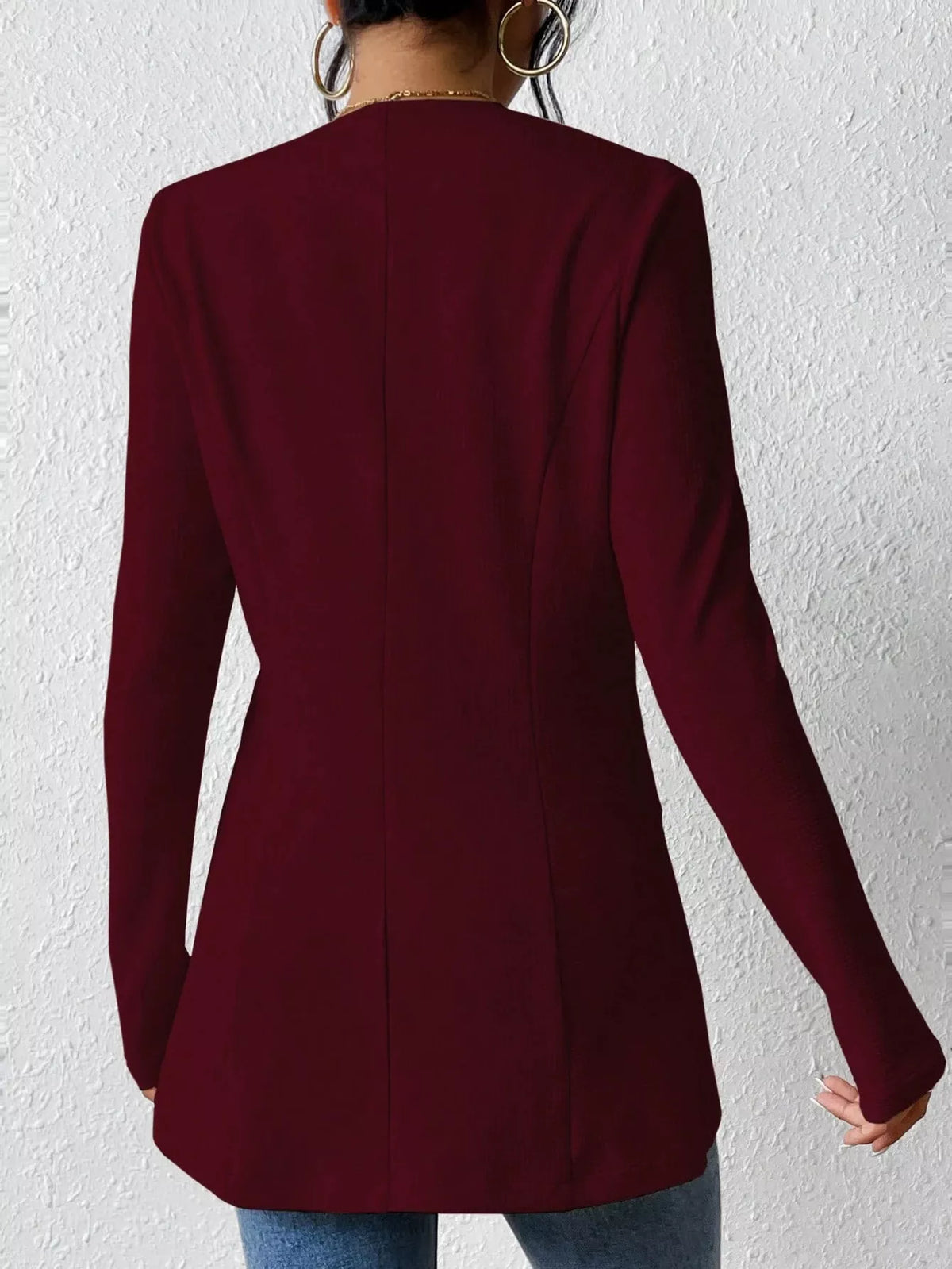 One Button Long Sleeve Blazer | STAHlin RADIANCE
