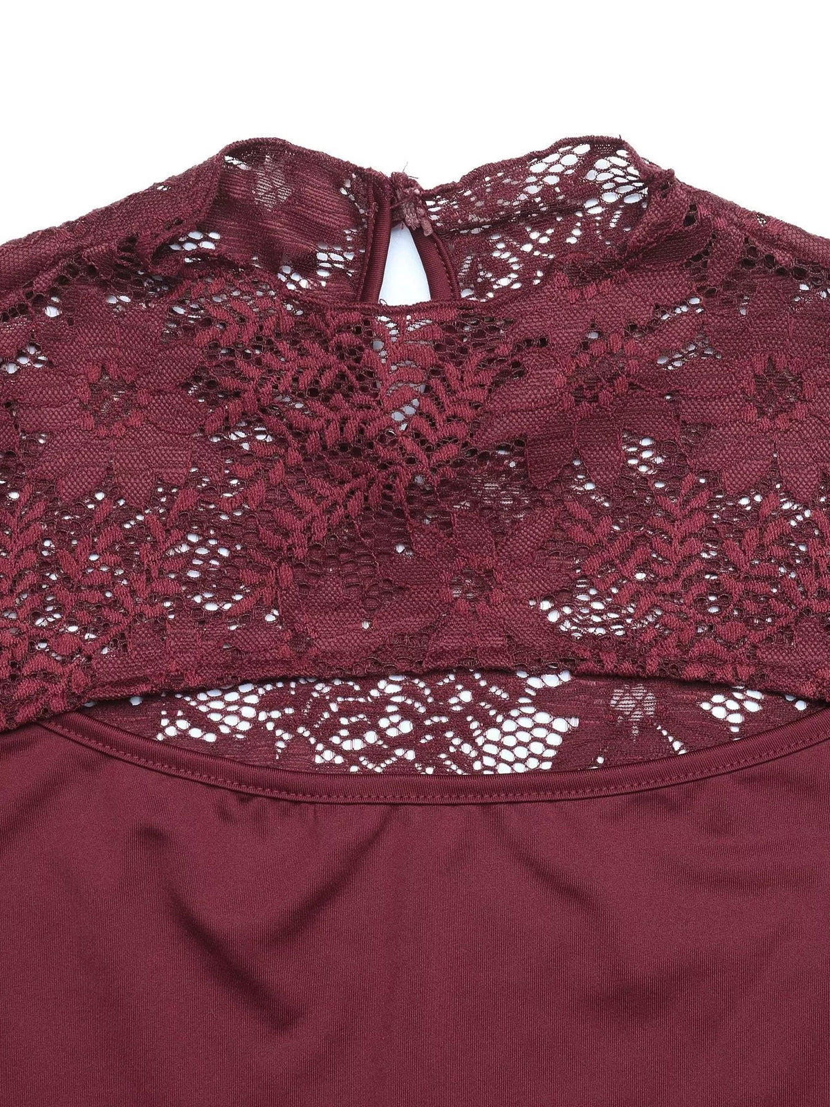 Lace Cut-out Flare Sleeve Bodysuit | STAHlin RADIANCE