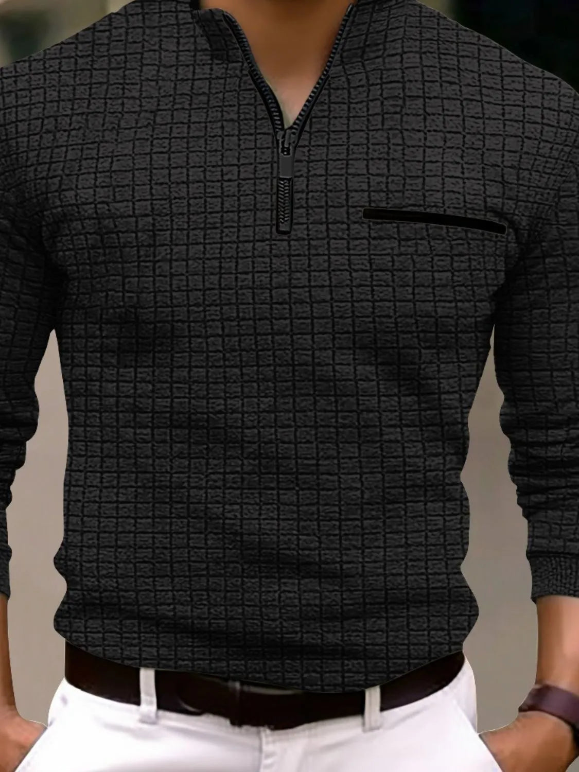 The Reeves Quarter-Zip Polo | STAHlin RADIANCE