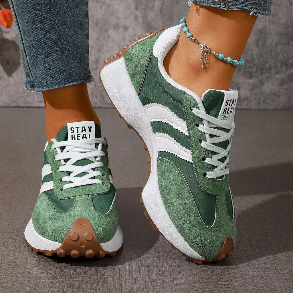 Lace Up Round Toe Sneakers | STAHlin RADIANCE