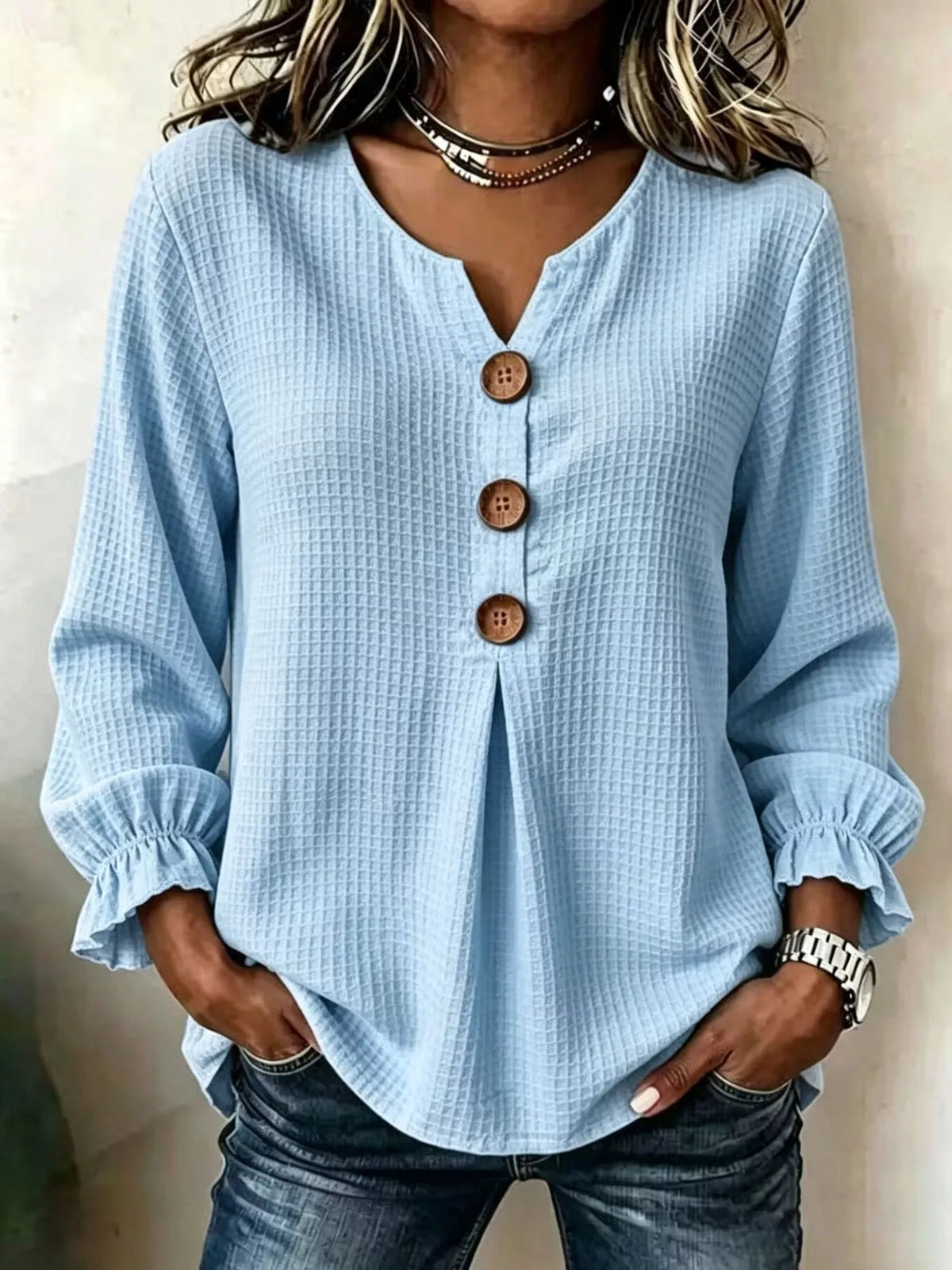 The Ivory Waffle Knit Top | STAHlin RADIANCE