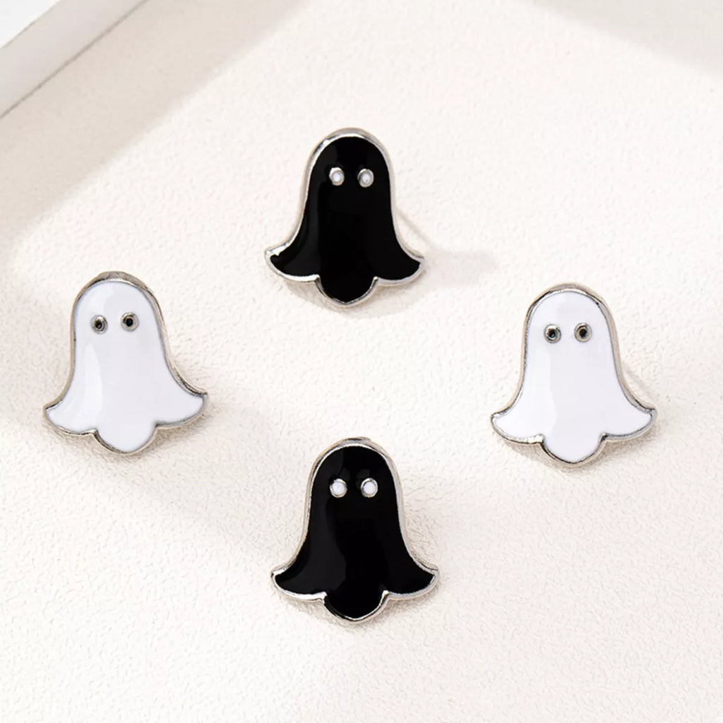 2 Pair Halloween Ghost Stud Earrings | STAHlin RADIANCE