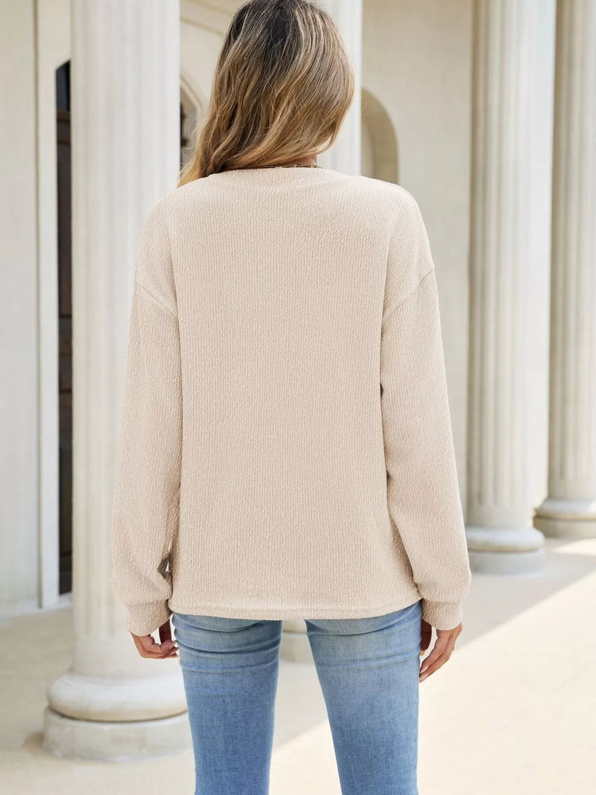The Darcy Button Sweatshirt | STAHlin RADIANCE