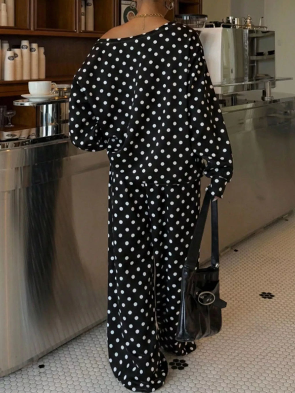 Polka Dot Long Sleeve Top and Pants Set | STAHlin RADIANCE