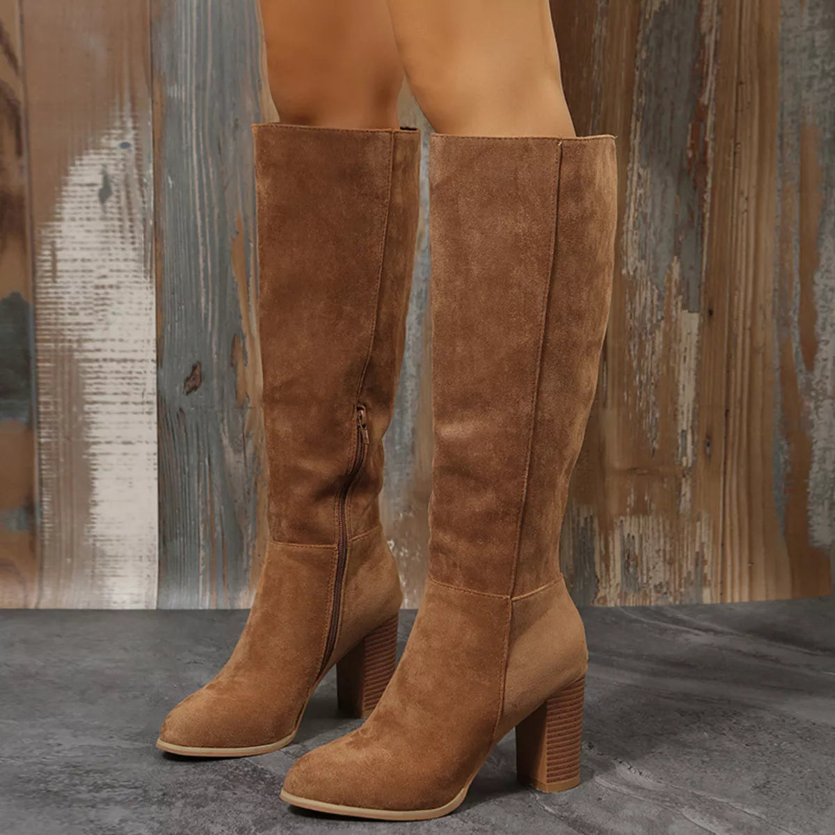 Point Toe Block Heels Boots | STAHlin RADIANCE