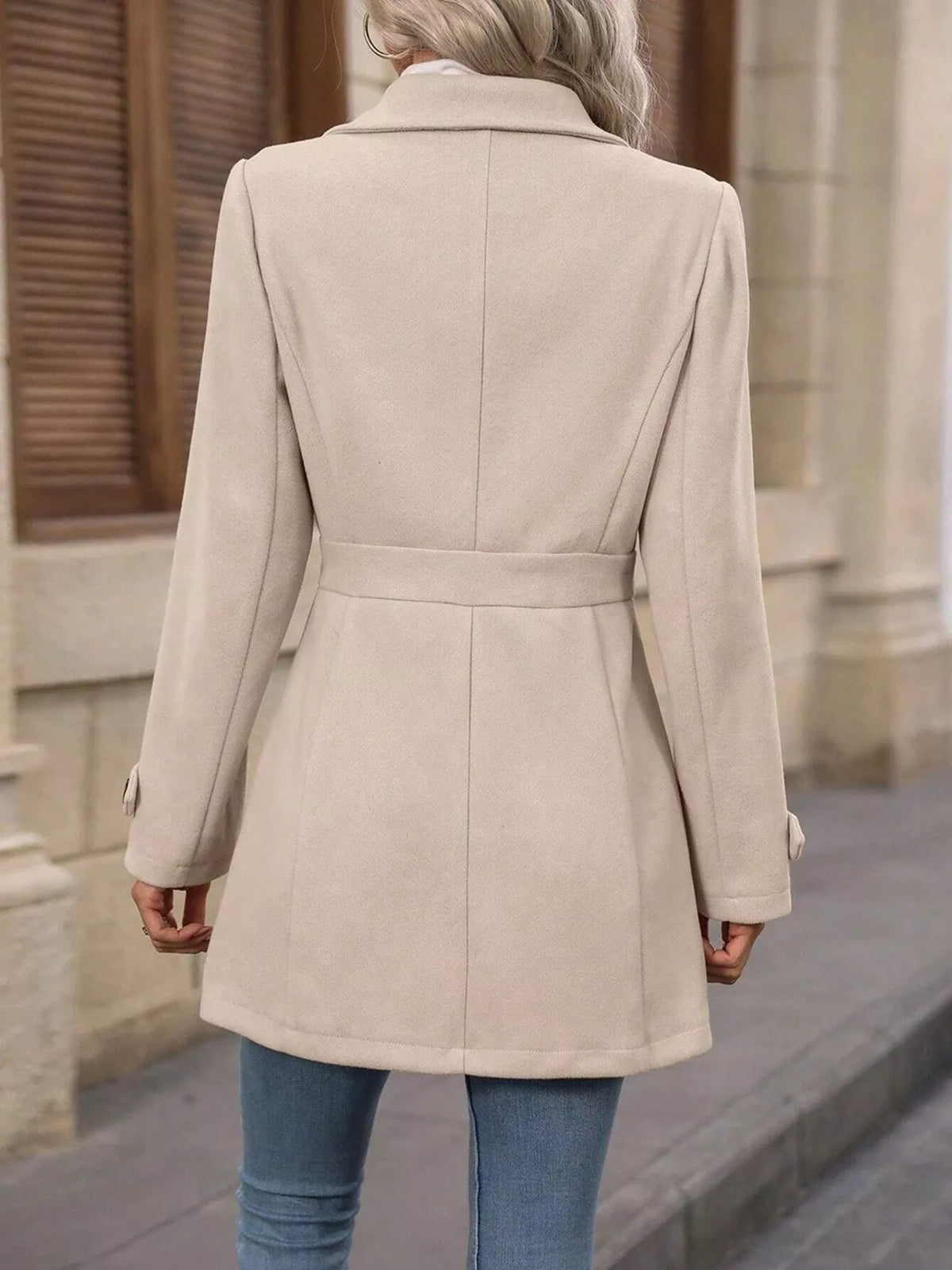 Single-Breasted Long Sleeve Coat | STAHlin RADIANCE