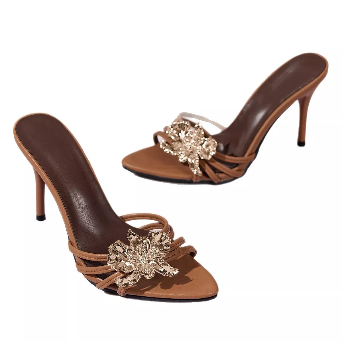 Floral Embellished High Heel Sandals | STAHlin RADIANCE