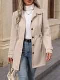 Single-Breasted Long Sleeve Coat | STAHlin RADIANCE