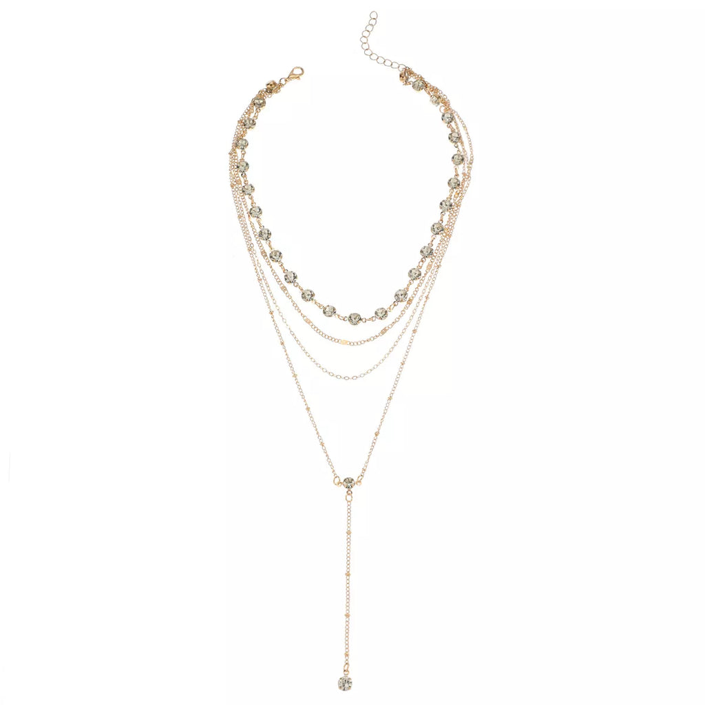 Multi-Layered Rhinestone Choker Necklace | STAHlin RADIANCE