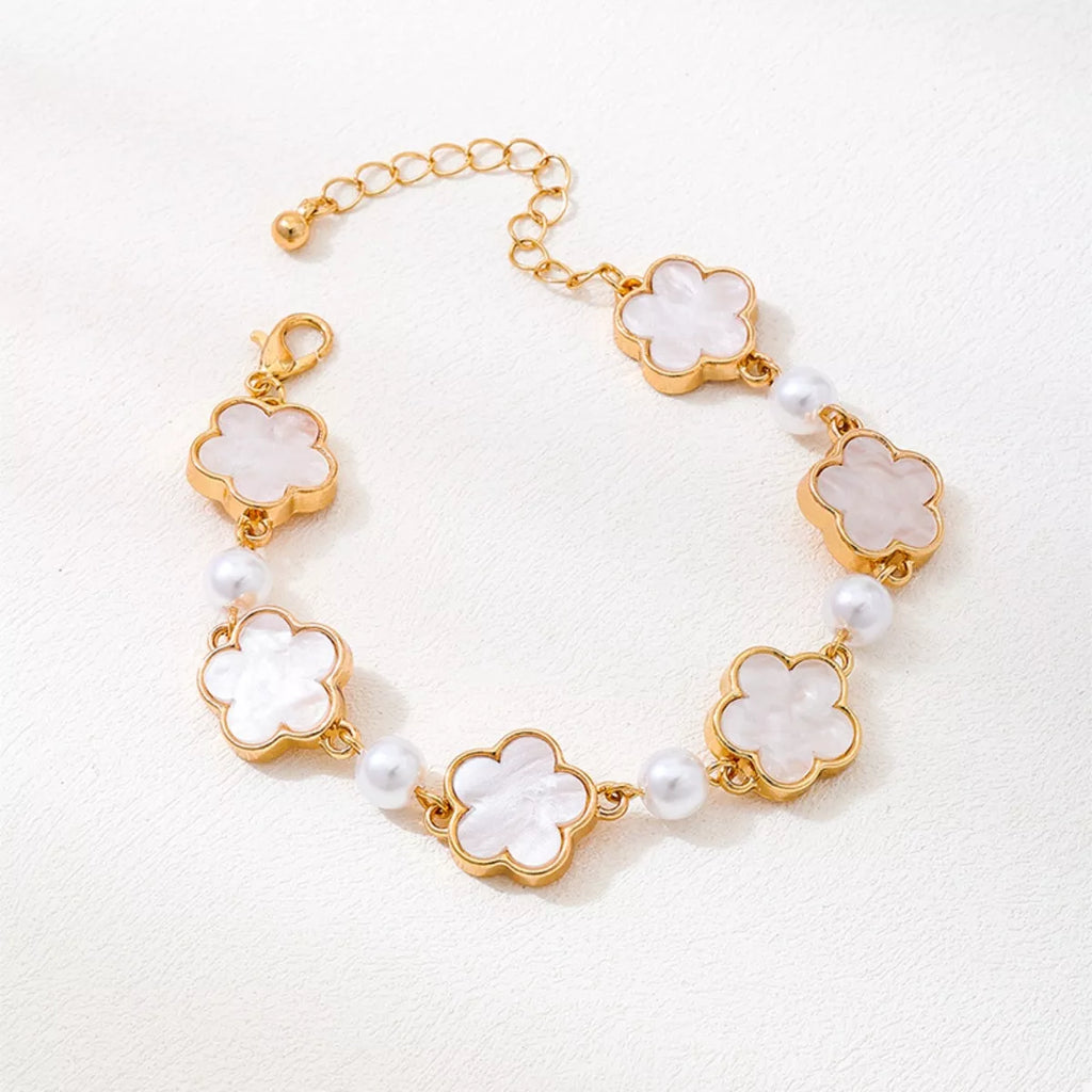 18k Gold-Plated Alloy Flower Bracelet | STAHlin RADIANCE