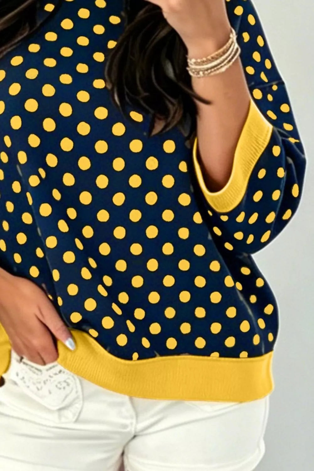 The Darcy Polka Dot Sweatshirt | STAHlin RADIANCE
