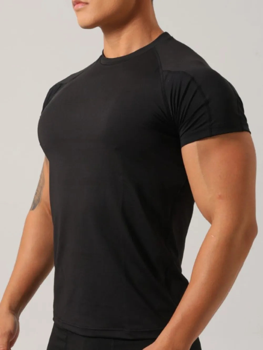 Men's Plus Size Round Neck Short Sleeve T-Shirt | STAHlin RADIANCE
