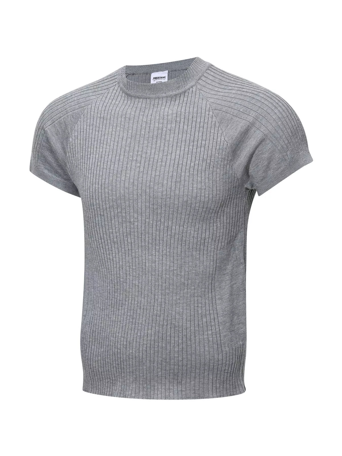 Men's Ribbed Knit Short-Sleeve T-Shirt | STAHlin RADIANCE