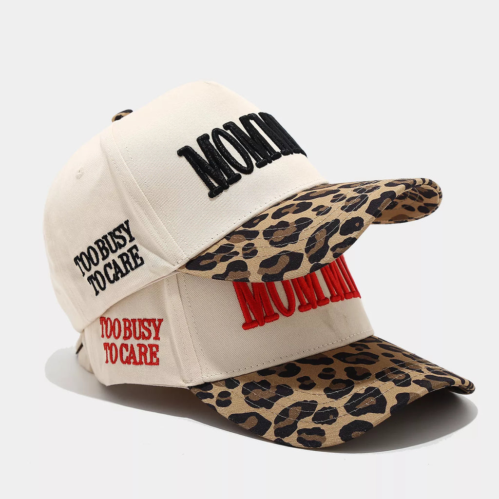 Leopard Embroidered Slogan Baseball Cap | STAHlin RADIANCE