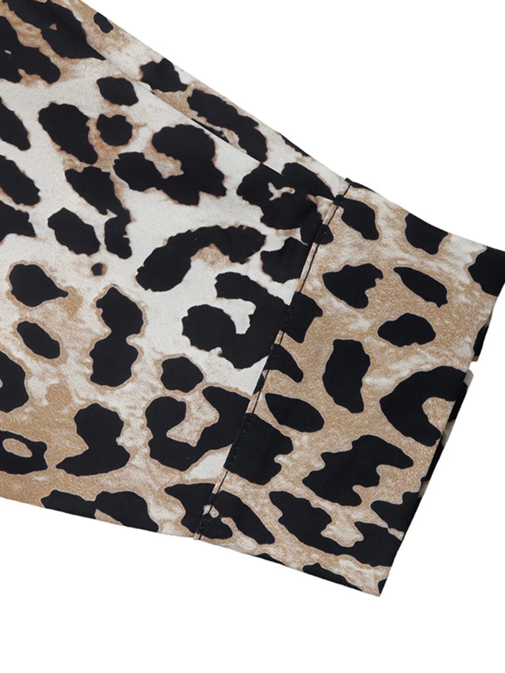 Leopard Print Long Sleeve Mock Neck Mini Dress | STAHlin RADIANCE