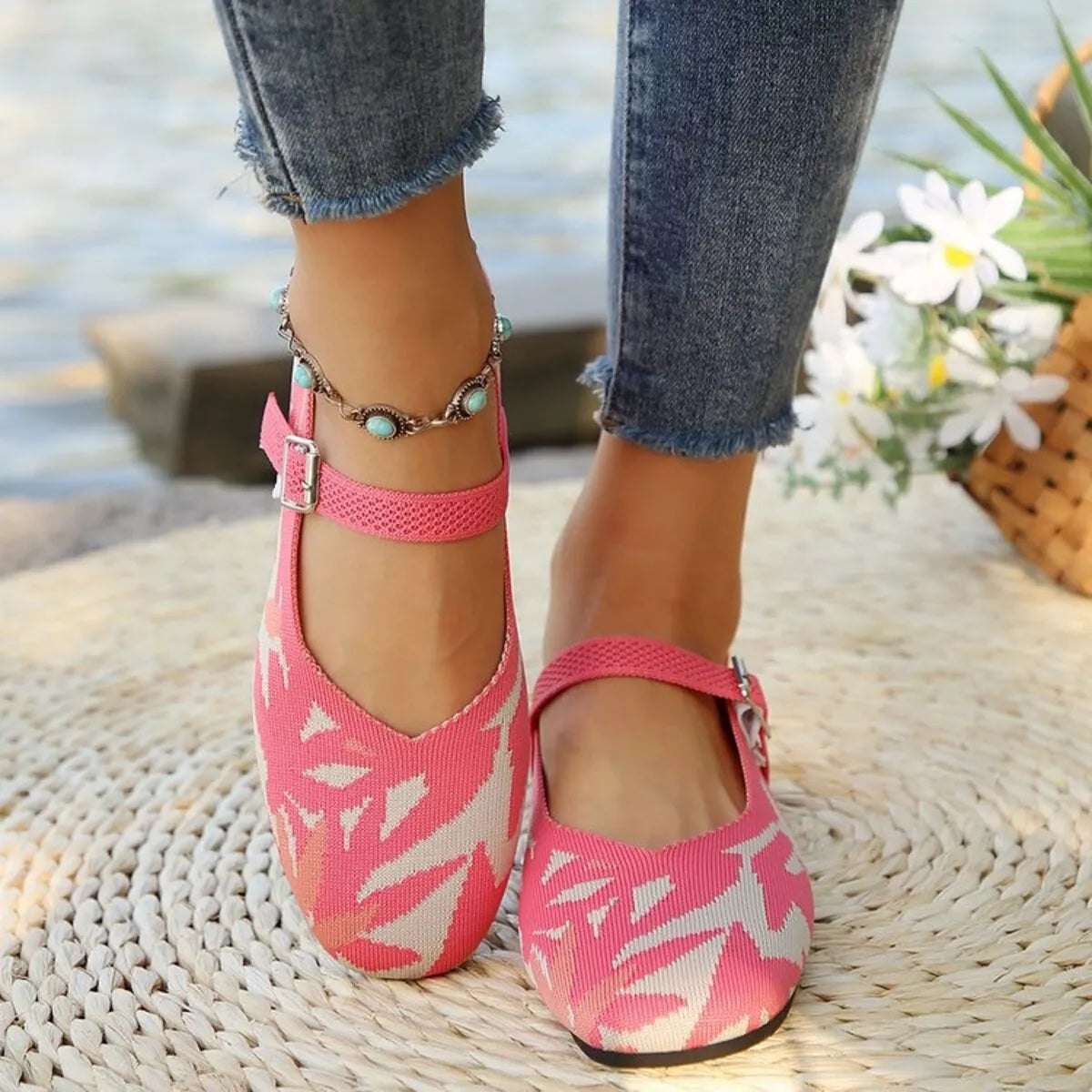 Round Toe Mesh Slip-Ons | STAHlin RADIANCE
