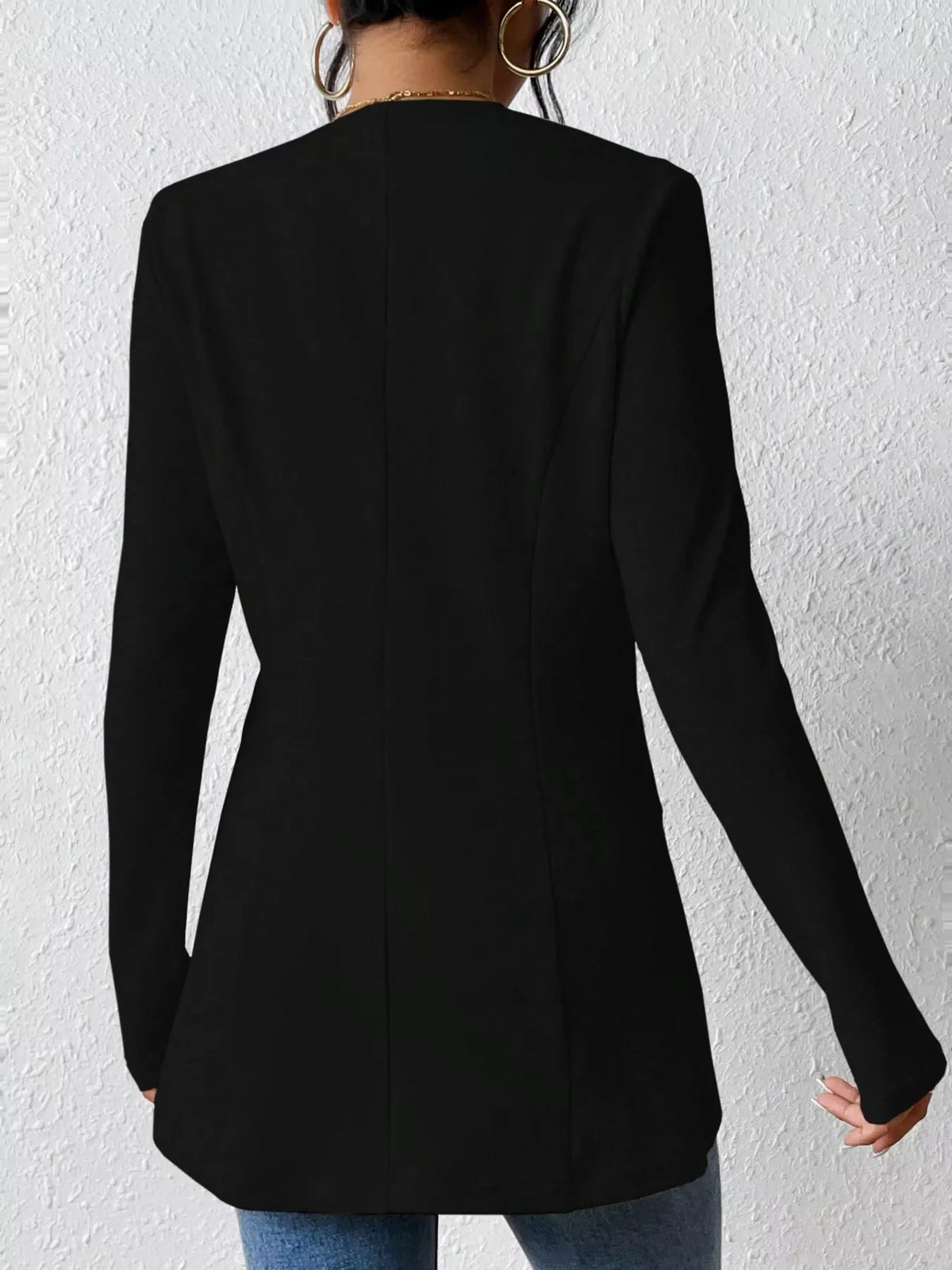 One Button Long Sleeve Blazer | STAHlin RADIANCE
