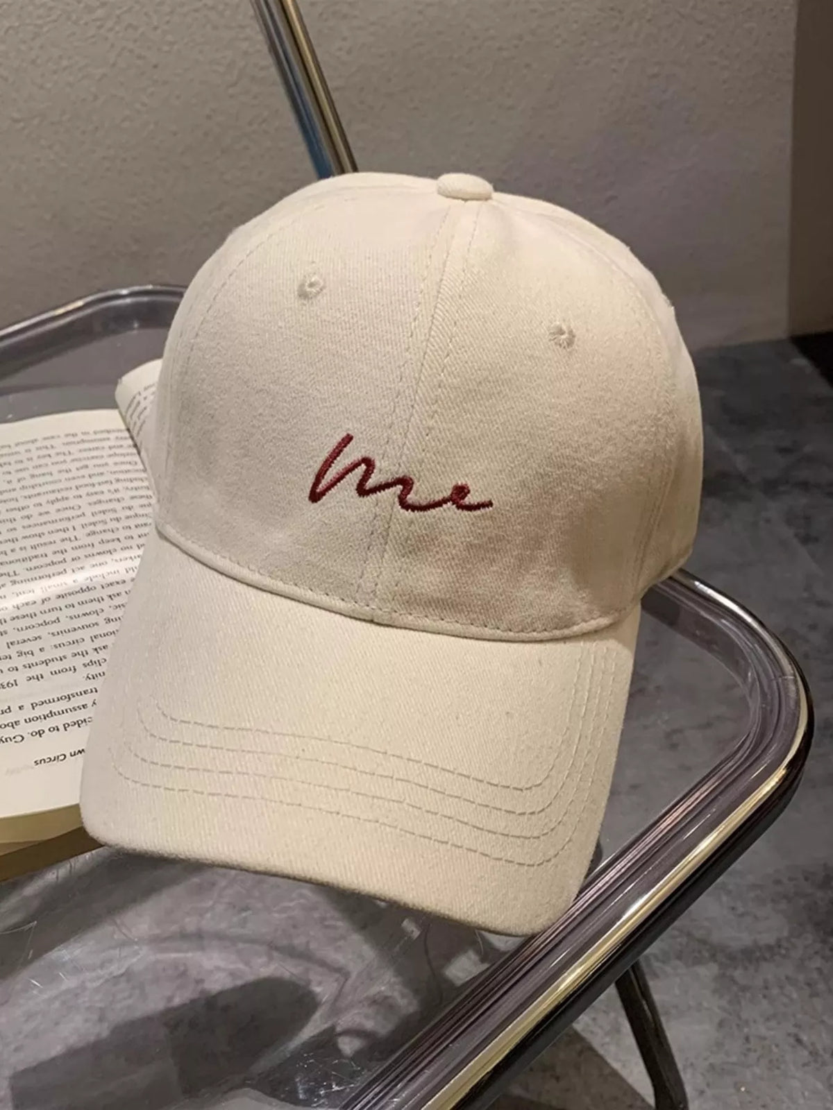 Embroidered Letter Baseball Cap | STAHlin RADIANCE