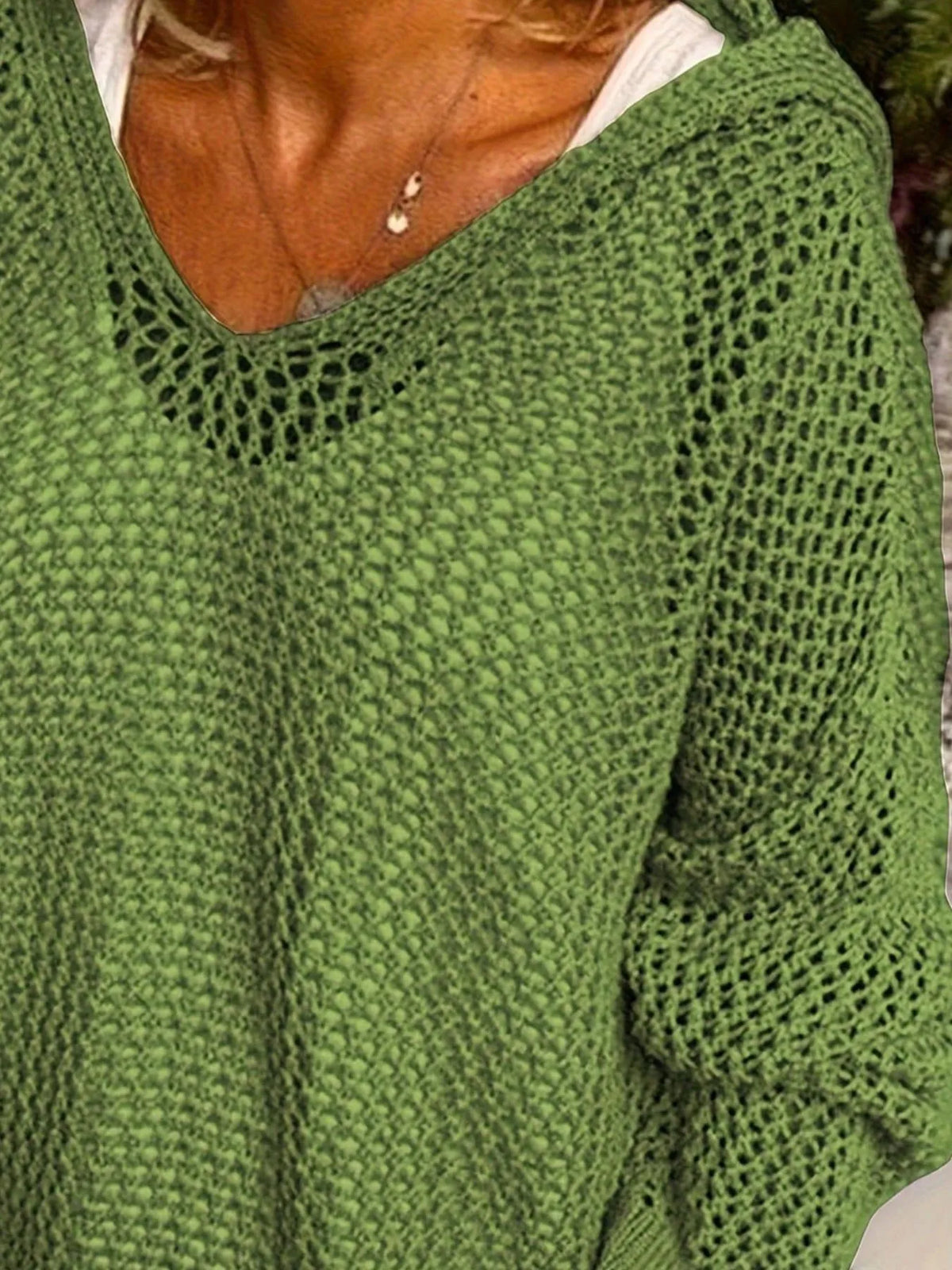 Openwork Long Sleeve Hooded Knit Cover Up | STAHlin RADIANCE