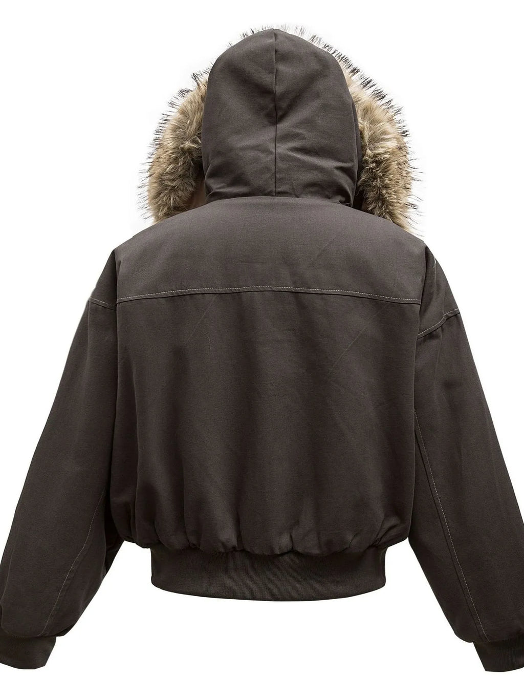 Men's Faux Fur Hooded Zip Up Jacket | STAHlin RADIANCE