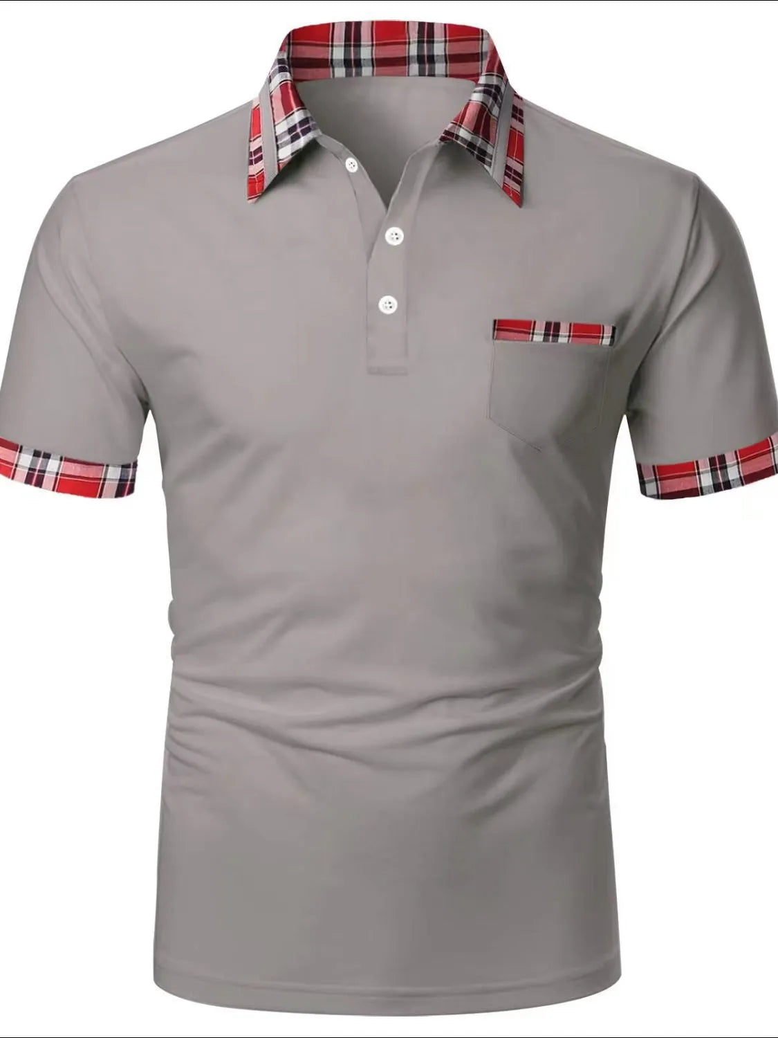 Men's Full Size Collared Neck Short Sleeve Polo Plus Size | STAHlin RADIANCE