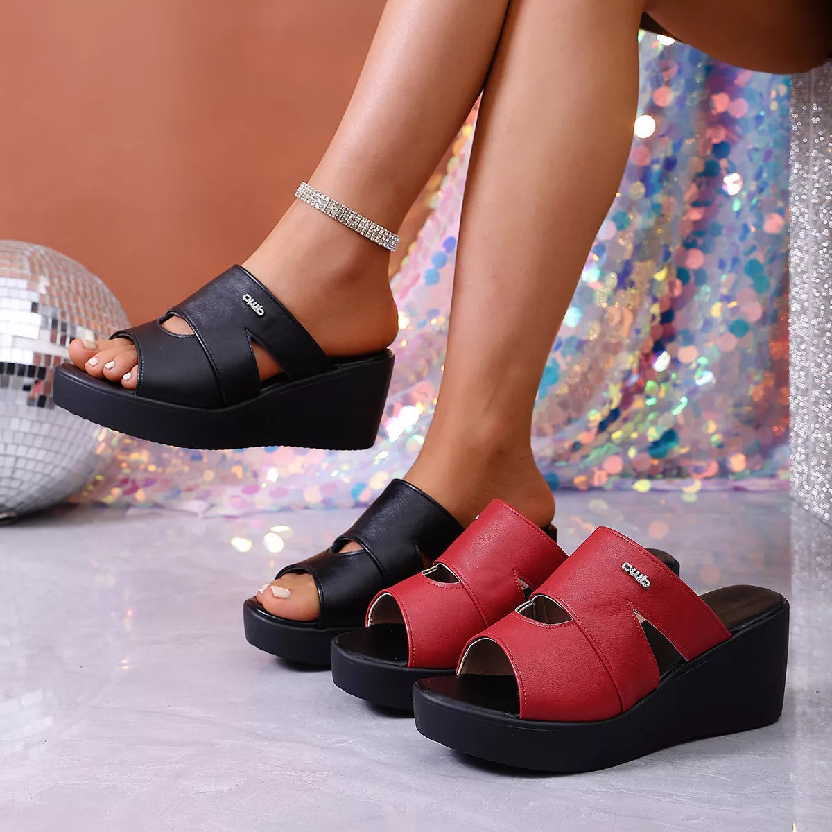 Open Toe Wedge Sandals | STAHlin RADIANCE