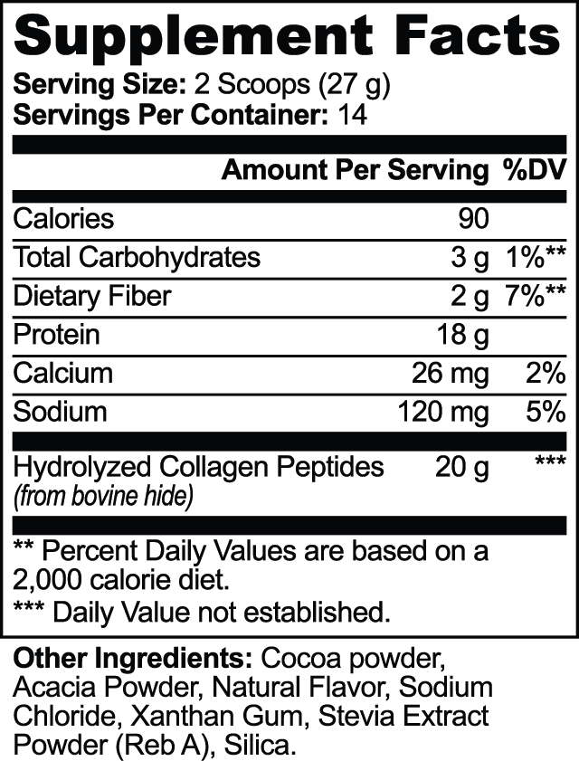 Grass-Fed Collagen Peptides Powder (Chocolate) | STAHlin RADIANCE