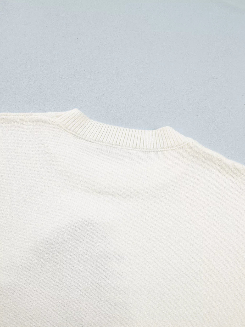 Christmas Tree Bow Drop Shoulder Knit Sweater | STAHlin RADIANCE