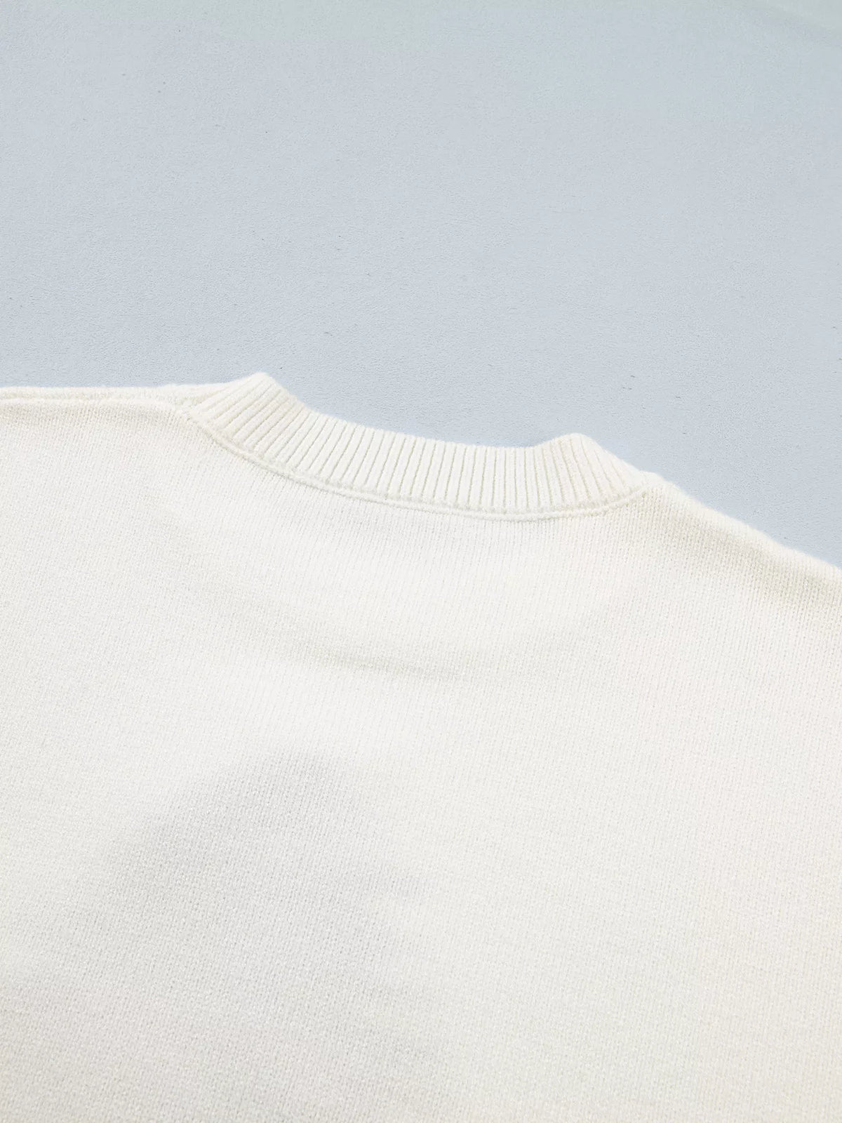 Christmas Tree Bow Drop Shoulder Knit Sweater | STAHlin RADIANCE