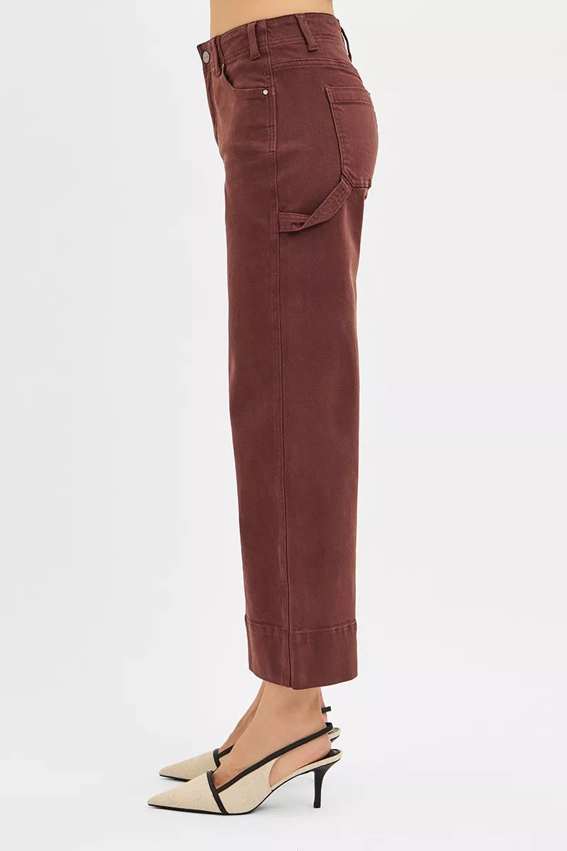 RISEN Tummy Control High Rise Crop Wide No Waist Band Pants | STAHlin RADIANCE