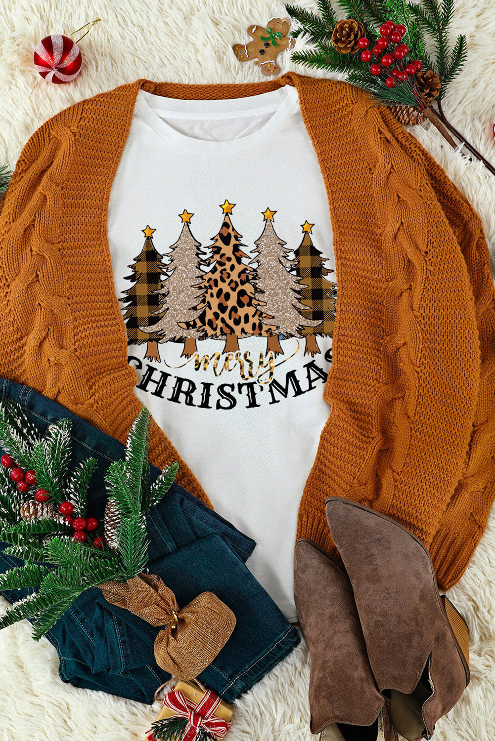 MERRY CHRISTMAS Graphic T-Shirt | STAHlin RADIANCE