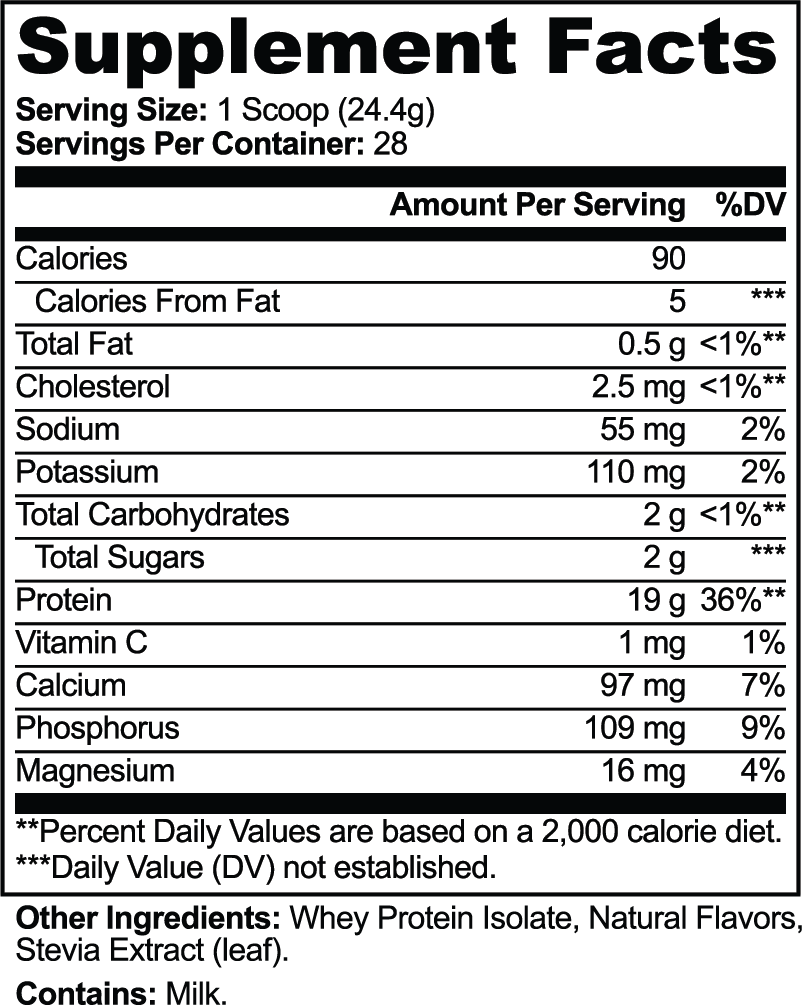 Pure3 100% Whey Protein Isolate (Vanilla) | STAHlin RADIANCE