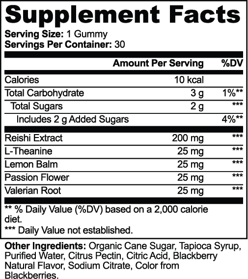 Reishi Relax Gummies | STAHlin RADIANCE