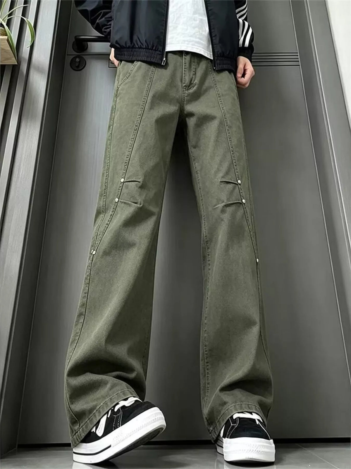 Men's Full Size Vintage Wide-Leg Jeans Plus Size | STAHlin RADIANCE