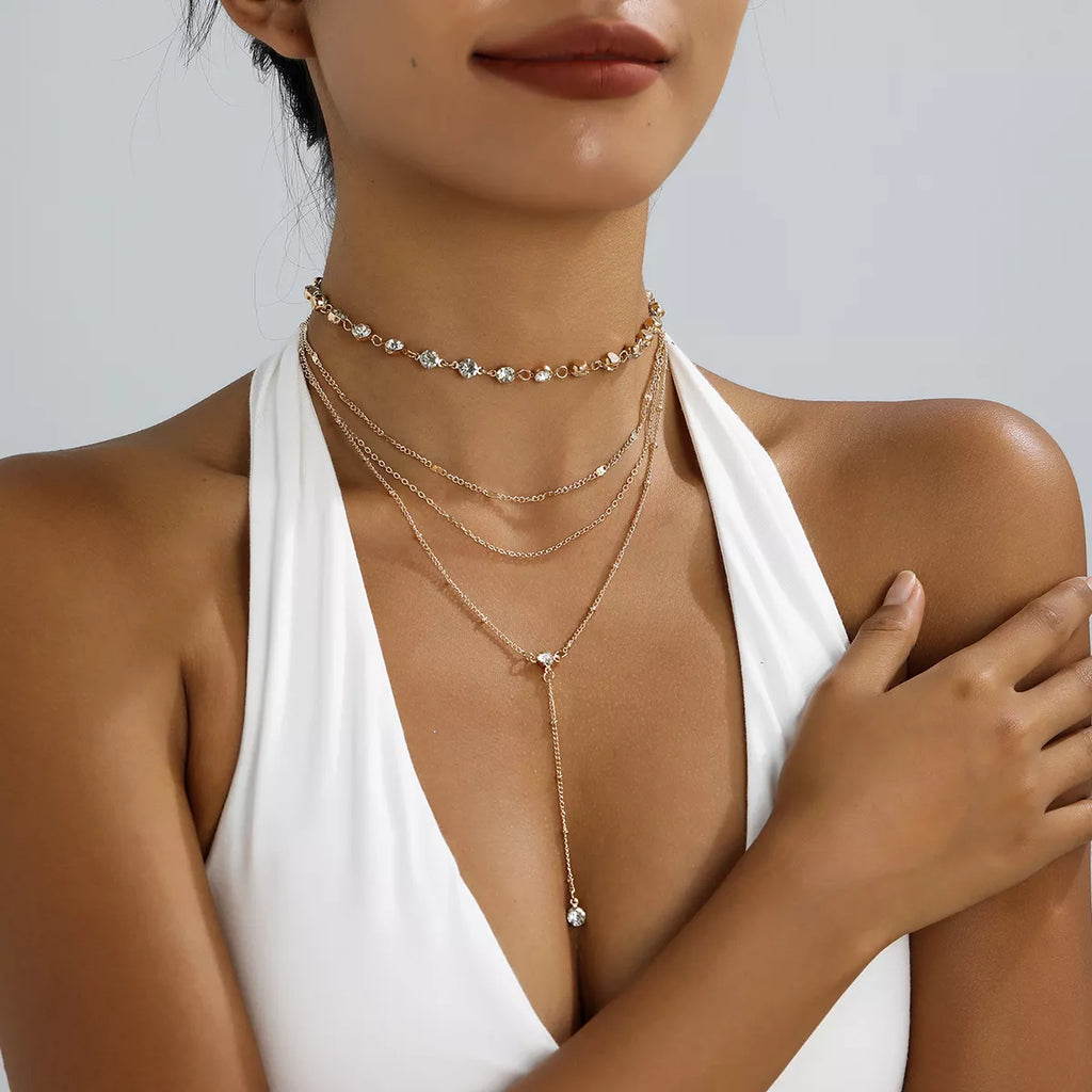 Multi-Layered Rhinestone Choker Necklace | STAHlin RADIANCE