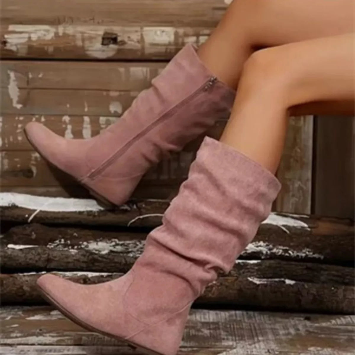 Size Zip Slouchy Boots | STAHlin RADIANCE