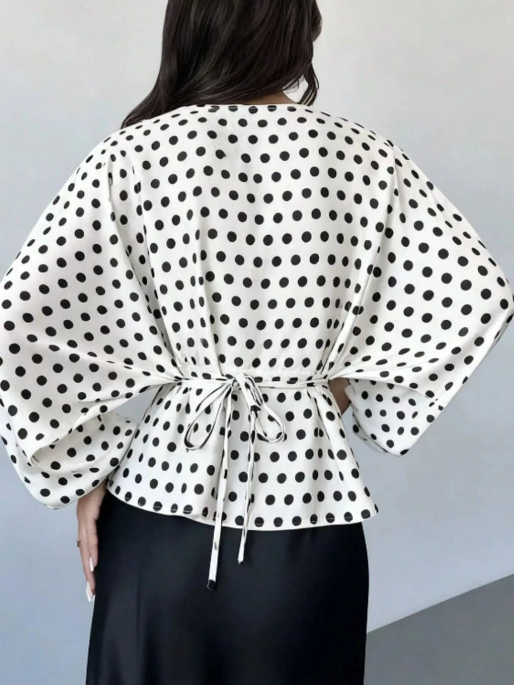 Back Tie Long Sleeve Blouse | STAHlin RADIANCE
