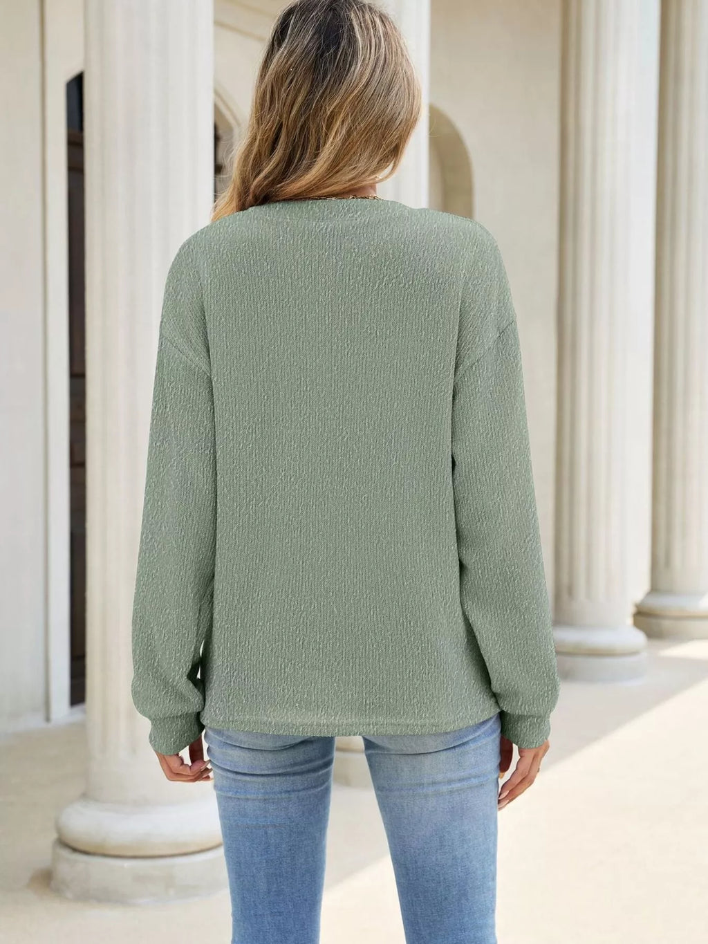 The Darcy Button Sweatshirt | STAHlin RADIANCE