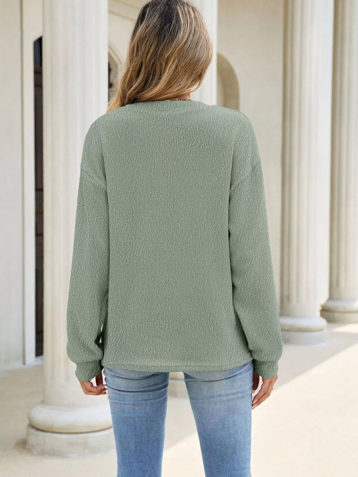The Darcy Button Sweatshirt | STAHlin RADIANCE