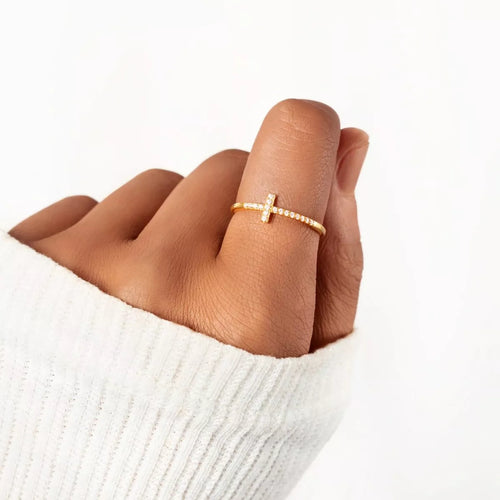 925 Sterling Silver Cross Ring | STAHlin RADIANCE