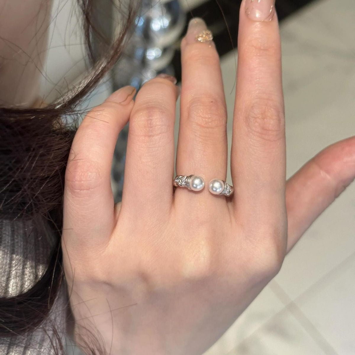 The Pearl Cuff Ring | STAHlin RADIANCE