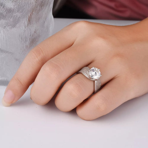 3 Carat Moissanite 925 Sterling Silver Ring | STAHlin RADIANCE