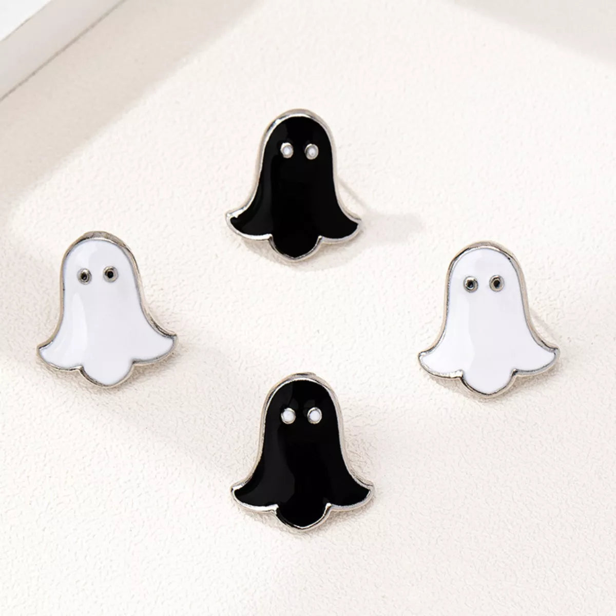 2 Pair Halloween Ghost Stud Earrings | STAHlin RADIANCE
