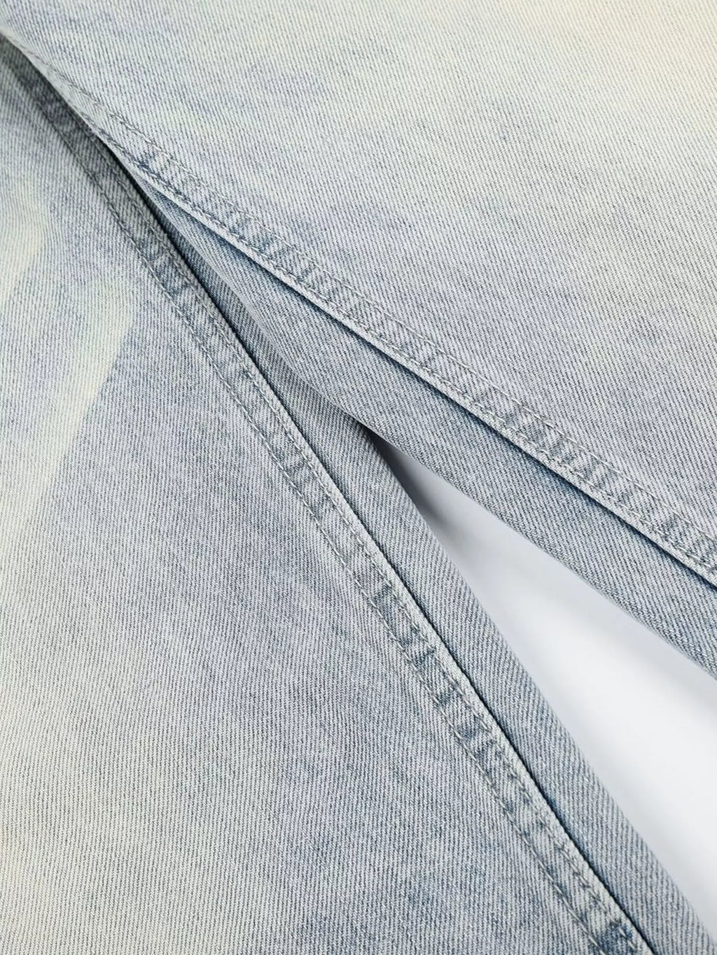 Men's High-Waisted Button-Fly Wide-Leg Vintage Washed Jeans | STAHlin RADIANCE
