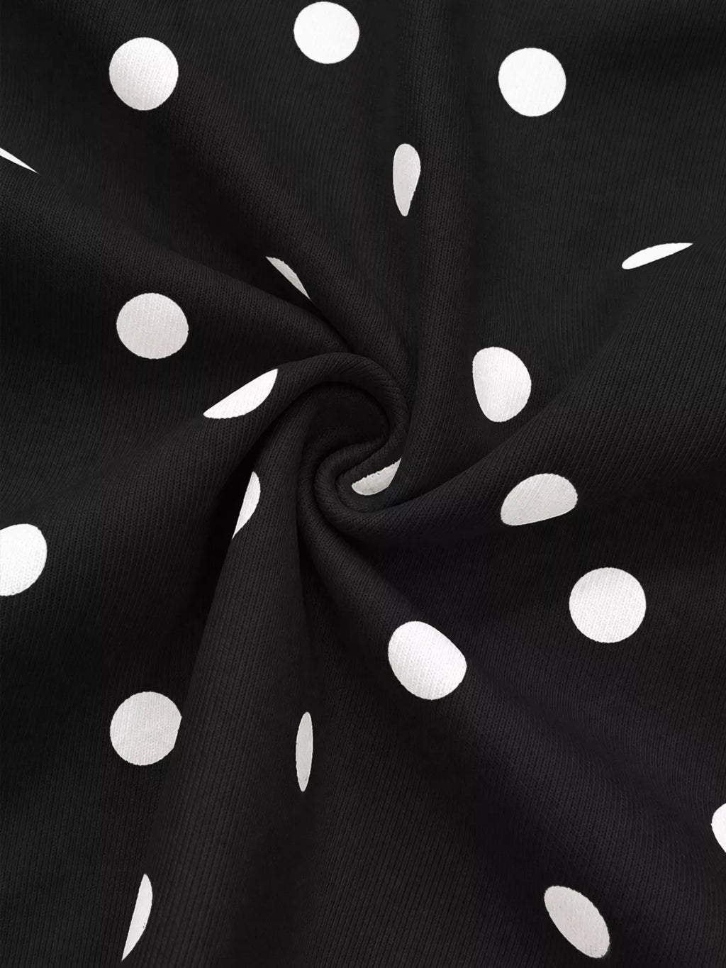 Polka Dot Half Zip Cropped Sweatshirt | STAHlin RADIANCE